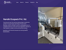 Nandki Ecopack Pvt Ltd. — E-Cybertech Client Project