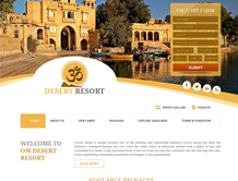 Om Desert Resort — E-Cybertech Client Project
